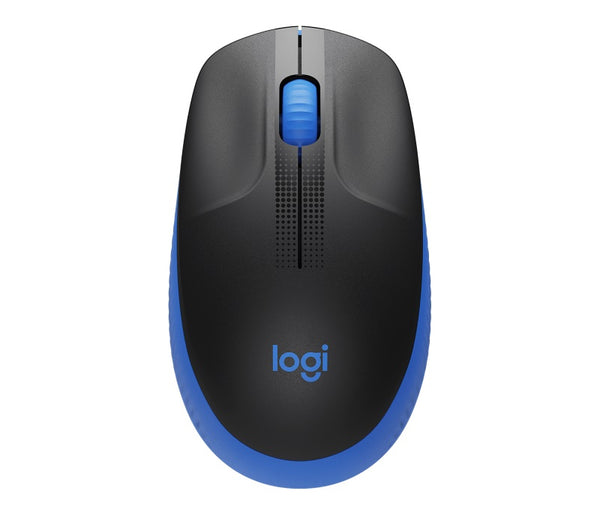 Logitech M190 Full-Size Wireless Mouse - BLUE from up to 10 meters away 1000 dpi,  ONE AA- 18 months of worry-free usage