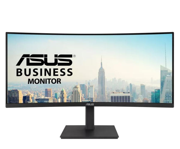 ASUS VA34VCPSN 34'' Docking Monitor, 3440 x 1440, 1500R Curvature, Frameless, USB-C PD 65W, RJ45, USB hub, Low Blue Light, Flicker Free, Ergonomi