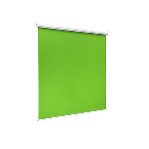 Brateck 92'' Wall-Mounted Green Screen Backdrop Viewing Size(WxH):150�180cm, Wrinkle-Resistant Green Screen, Interval Auto-Lock Mechanism (LS)