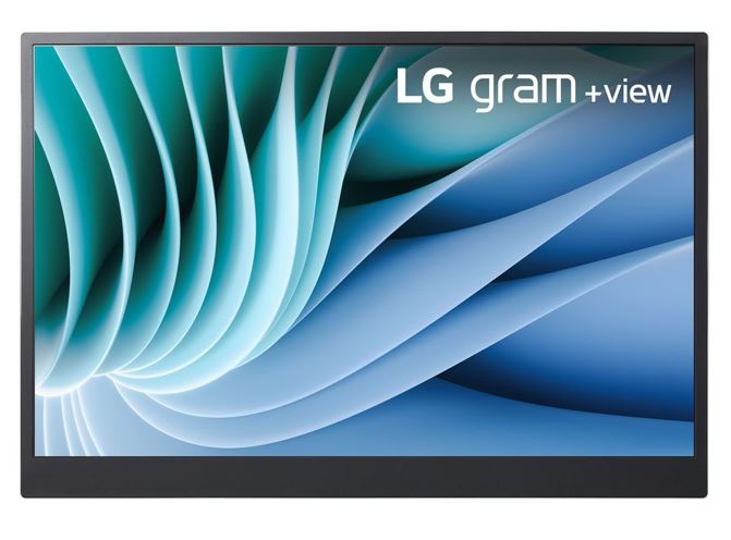 LG Gram +View 16' 2K Portable Monitor WQXGA 2560x1600 16:10 2xUSB-C Auto Rotate Tilt Pivot Power Delivery DisplayPort Anti-Glare Alternate Mode 670g