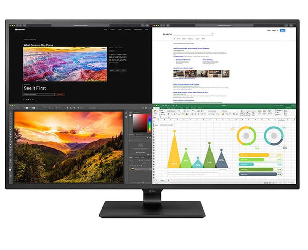LG 43' IPS 4K 5ms 60Hz UHD IPS USB-C HDR 10 Monitor, VESA 100x100  HDMI,DP (LS)