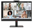 LENOVO ThinkVision T27hv-30 27' QHD Monitor IPS 2K 2560x1440 16:9 Height Adjustable Tilt Swivel Pivot Webcam MIC Spk DP HDMI USB-C LAN 90W PD 4xUSB