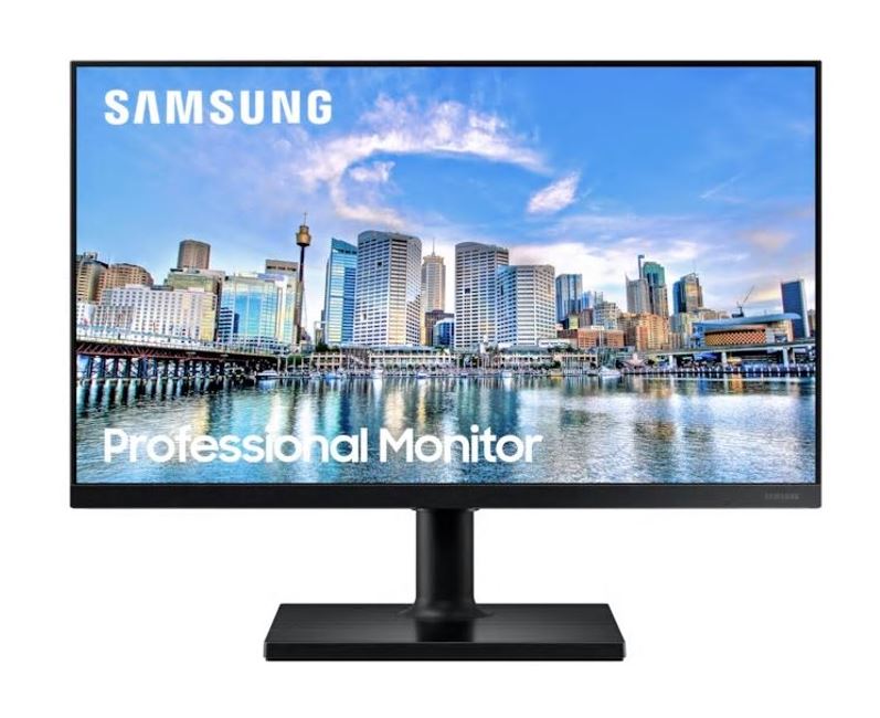 Samsung T45F 23.8'/24' 75Hz FreeSync IPS FHD Monitor 1920x1080 16:9 5ms Height Adjust Tilt Swivel Pivot DP 2xHDMI 2xUSB Hub VESA Game Mode FlickerFree