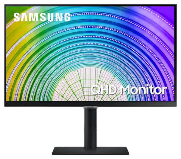 Samsung S6U 24' 2K QHD 75Hz FreeSync HDR10 IPS Monitor USB-C LAN 2560x1440 5ms Height Adjust Tilt Swivel Pivot DisplayPort HDMI 3xUSB-A VESA PiP PbP