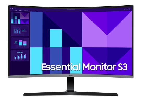 Samsung 32' S39GD FHD 75Hz Curved Monitor 1920x1080 4ms 16:9 1500R 100Hz Tilt VESA VA HDMI D-Sub Headphone Flicker Free Eye Saver Mode Black