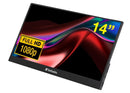 Verbatim 14' IPS FHD 1920x1080 - HDR, 60Hz HDMI  USB-C Capacitive Touch Panel Portable Monitor