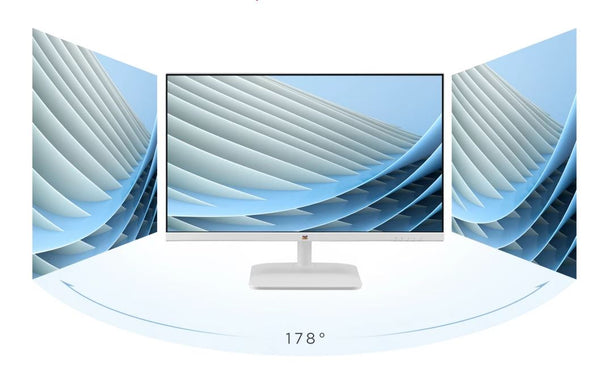 ViewSonic 24' Office Ultra Thin SuperClear IPS, 4ms 100hz, FHD, HDMI, VGA, 3.5 Audio, Multi-View, Eye Care, VESA 75m, Slim, 2432-H-W White Monitor