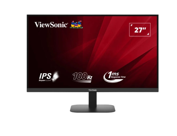 ViewSonic 27' VA2708 2K, 100hz, SuperClear IPS, 1ms, HDR10, 2 x Speakers, Seamless viewing, HDMI 2.0, DP x 1, Audio, Eco Mode VES 75, Monitor