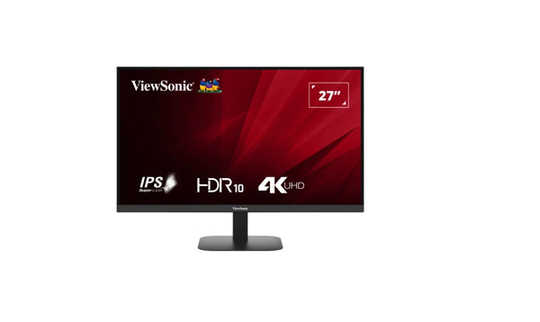 ViewSonic 27' 4K SuperClear IPS VA2708-4K, HDR10, 2x HDMI and DP x1, Eye Pro Tech.Seamless, VESA 75, Eco Mode, Joy Key rear, Office Monitor