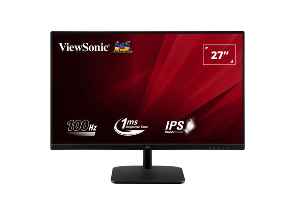 Retail BID - ViewSonic 27' Office Business, Super Clear IPS, 1ms 100hz, Ultra Slim Bezel, FHD, VGA, HDMI. VESA 100. 3Yrs AR. Monitor