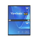 ViewSonic 14' Dual Screen WUXGA Portable Monitor with USB-C and Protective Sleeve | VG1457