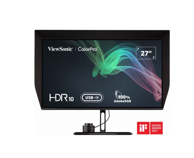 ViewSonic 27' VP2786 4K UHD ColorPro Professional Series, 100% Adobe RGB, 98% DCI-P3 with True 10-bit Fogra & Idealliance Validated monitor. TIPA Best