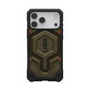 UAG Monarch Pro MagSafe Kevlar Apple iPhone 17 Pro Max (6.9') Rugged Case - Kevlar Element Green(11451411397B), Shock Protection, 10 Years Warranty