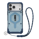 UAG Pathfinder Clear MagSafe Apple iPhone 17 Pro (6.3') Rugged Case + Blues Lanyard - Blues (1145511BV03), Lightweight, 10 Years Warranty