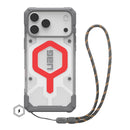 UAG Pathfinder Clear MagSafe Apple iPhone 17 Pro Max (6.9') Rugged Case + Active Lava Lanyard - Active Lava (1145521BV02), 10 Years Warranty
