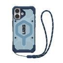 UAG Pathfinder Clear MagSafe Apple iPhone 17 (6.3') Rugged Case + Blues Lanyard - Blues (1145531BV01), 18ft Drop Protection (5.4M), 10 Years Warranty