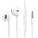 USP Pisen Half-in-Ear 3.5mm Earphones - White, Ergonomic Design ,HD Call Microphone, 5 Years Warranty