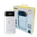 Pisen Flex 22.5W CCC-Certified 10K (10000mAh) Power Bank + Integrated Cable (Lightning + USB-C) + Watch Wireles Charging - White, 2 Year Warranty