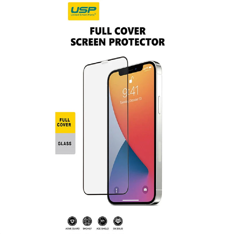 USP Apple iPhone 16 / iPhone 15 (6.1') Tempered Glass Screen Protector (10 PCS) : Full Coverage, 9H Hardness, Bubble-free, Anti-fingerprint