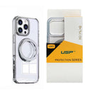 USP Apple iPhone 17 Pro (6.3') Clear Case with MagSafe - Crystal Clear, 360° Rotatable Ring-Stand, Scratch Resistant, Lightweight, 3 Year Warranty