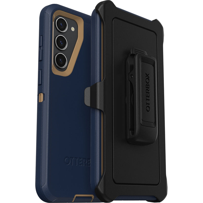 OtterBox Defender Samsung Galaxy S23+ 5G (6.6') Case Blue Suede Shoes - (77-91032), DROP+ 4X Military Standard, Multi-Layer, Rugged, 7 Years Warranty