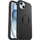 OtterBox OtterGrip Symmetry MagSafe Apple iPhone 15 Plus / iPhone 14 Plus (6.7') Case Black -(77-93152),DROP+ 3X Military Standard,7 Years Warranty