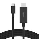 Belkin Connect USB-C™ to HDMI Cable (2M) - Black (AVC012bt2MBK), 8K at 60Hz and 4K at 120Khz, Supports (HDR10+), Plug and Play, 2 Years Warranty