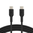 Belkin BoostCharge USB-C to USB-C Cable (2M) - Black (CAB003bt2MBK), 3A/60W, 480Mbps, 25K+ Bends, Samsung Galaxy, USB-IF Certified,2 Years Warranty