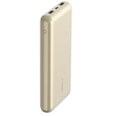 Belkin BoostCharge CCC-Certified 20k mAh Power Bank (Triple-Port) + USB-C to USB-A Cable - Gold (BPB012btGD), 2xUSB-A (12W), 2 Years Warranty