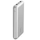 Belkin BoostCharge CCC-Certified 20k mAh Power Bank (Triple-Port) + USB-C to USB-A Cable - Silver(BPB012btSL), 2xUSB-A (12W), 2 Years Warranty