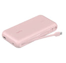 Belkin BoostCharge 20K mAh Power Bank With Integrated USB-C Cable - Pink (BPB024fqPK), 30W, 2xUSB-C, 1x USB-A, CEW $2,500, Apple, 2 Years Warranty