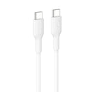 Belkin BoostCharge USB-C to USB-C Cable (1M) - White (CAB023fq1MWH), 3A/60W, 480Mbps, 300K+ Bends,  Apple iPhone ,USB-IF Certified,2 Years Warranty