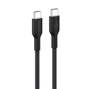 Belkin BoostCharge Pro Braided USB-C To USB-C Cable (2M) - Black (CAB025FQ2MBK), 5A/240W, 480Mbps, 350K+ Bend, USB-IF Certified, 2 Years Warranty