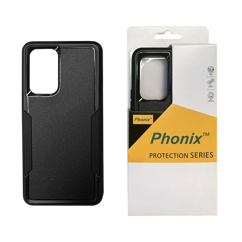 Phonix Samsung Galaxy A56/ Galaxy A36 5G (6.7') Armor Light Case Black - Two Tough Layers, Port Covers, No Slip Grippy Edges, Durable, Rugged, Sleek