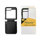 Phonix Samsung Galaxy Z Flip7 FE 5G (6.7') Armor Rugged Case Black - Military-Grade, Multi layers, No-Slip, Ultimate Protection, 3 Years Warranty