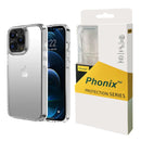 Phonix Apple iPhone 14 Plus Clear Rock Hard Case - Ultra-thin, Lightweight, Non-slip, Shockproof, Multi-layer Defense, 10 Years Warranty