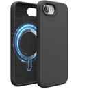 USP Apple iPhone 17e / iPhone 16e (6.1') Silicon Case Black with Magsafe - Shockproof , Raised Edges , Anti-Slip, 5 Years Warranty