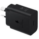 Samsung 25W GaN USB-C Fast Wall Charger - Black(EP-T2510NBEGAU), 1x USB-C, Supports up to 25W, Compact & Travel-Ready, 1 Year Warranty