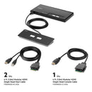 Belkin Cybersecurity and Secure KVM 2-Port Single Head HDMI Modular Secure KVM Switch PP4.0 W/ Remote - Black (F1DN102MOD-HH-4), 2 Years Warranty