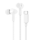 Belkin SoundForm USB-C Wired Earbuds - White (G3H0002FQWHV2), Adjustable Volume Limiter, IPX5-Rated, 10mm Drivers, Tangle-Free, 2 Years Warranty