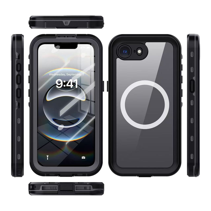 USP Apple iPhone 16e 5G (6.1') WaterProof Case Black - DROP+ Military Standard, Waterproof, Shockproof, DustProof, Touch Sensitivity, Lightweight