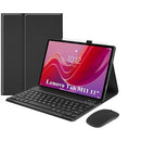 USP Lenovo Tab M11 (11') Keyboard + Case Black, Magnetic, PU Leather Covering, Front & Rear Facing Camera Holes,3 Years Warranty