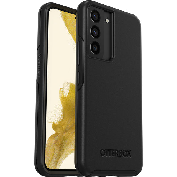 OtterBox Symmetry Samsung Galaxy S22 5G (6.1') Case Black - (77-86426), Antimicrobial, DROP+ 3X Military Standard, Raised Edges, 7 Years Warranty