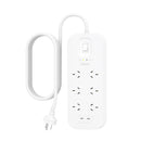 Belkin SurgePro 6-Outlet Surge Protector with Dual USB-C 30W Ports - White (SRB006AU2M), 2M Power Cord, 650 Joules Protection, CEW $50,000, 2 Years