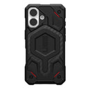 UAG Monarch Pro MagSafe Kevlar Apple iPhone 16 Plus (6.7') Rugged Case - Kevlar Black (114455113940), 25ft. Drop Protection (7.6M), 10 Years Warranty