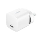 Belkin BoostCharge 25W USB-C PD 3.1 Cubic Wall Charger - White (WCA012auWH), Portable & Powerful, Apple, MFI-Certified, CEW $2500, 2 Years Warranty