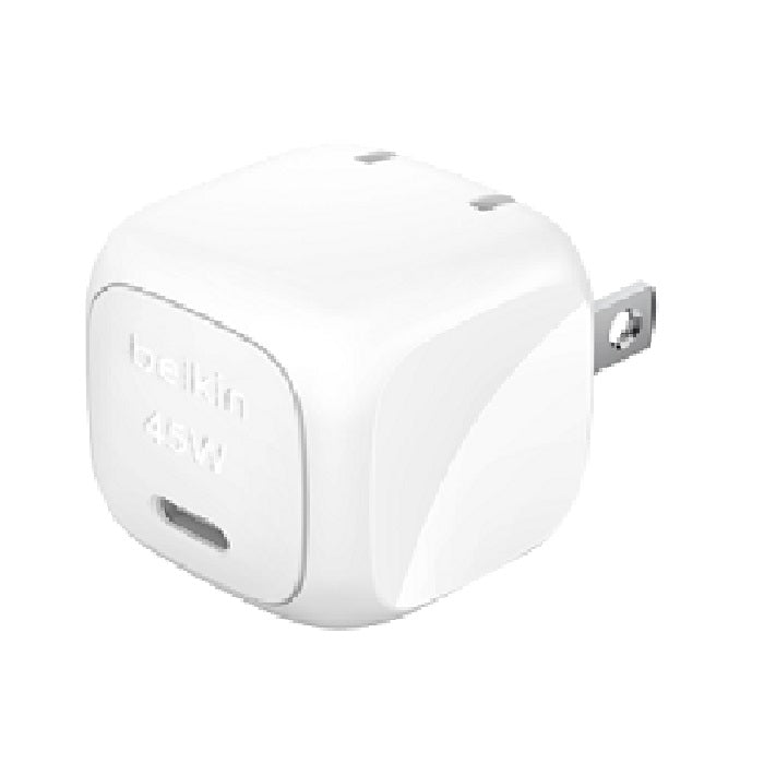 Belkin BoostCharge Compact 45W USB-C PD 3.1 Wall Charger - White (WCA013auWH), Safe & Efficient, Compact & Travel-Ready, CEW $2500, 2 Years Warranty