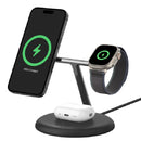 Belkin BoostCharge Pro 3-in-1 Magnetic Qi2 Wireless Charging Stand + 36W Wall Charger + USB-C Cable - Black(WIZ023AUBK),15W,CEW $2500,2 Years Warranty