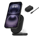 Belkin BoostCharge 2-in-1 Magnetic Foldable Qi2 Wireless Charger + 36W Wall Charger + USB-C Cable (1.5M) - Black (WIZ028auBK),15W, 2 Years Warranty