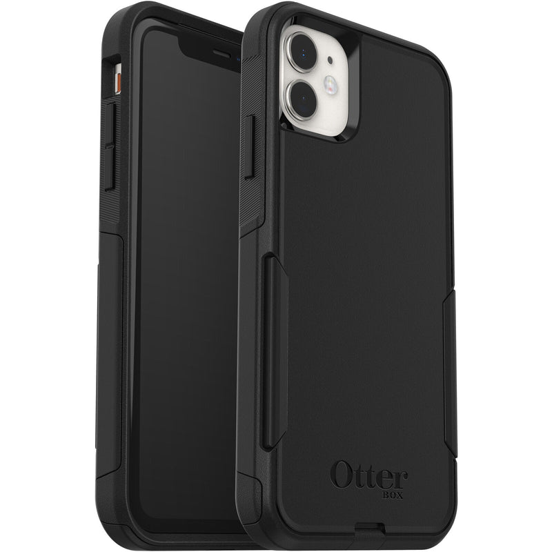 OtterBox Commuter Apple iPhone 11 Case Black - (77-62463), DROP+ 3X Military Standard, Dual-Layer, Raised Edges, Port Covers,Non-Slip,7 Years Warranty
